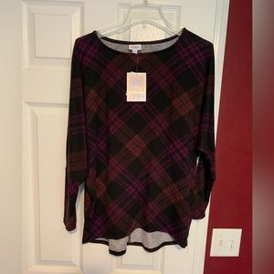 NWT: LuLaRoe “Linda” long sleeve shirt.